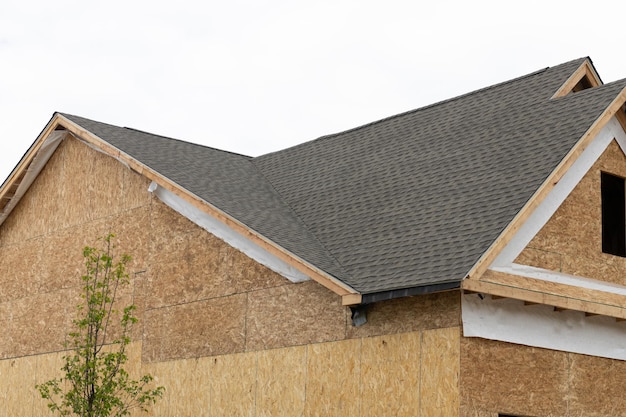 legno compensato per la costruzione di case con tegole coperte sul tetto
