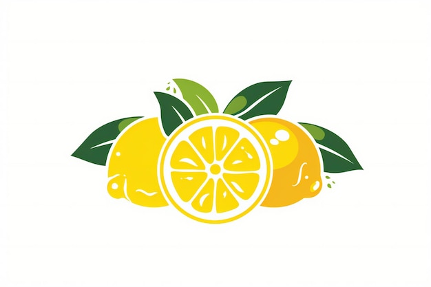 lemons and lemons are displayed on a white background