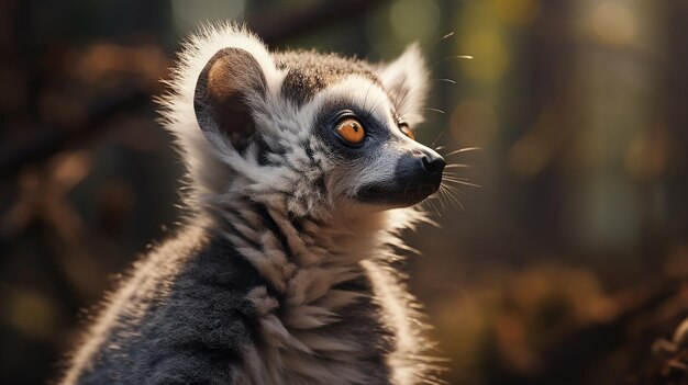 lemuri animali carini da vicino