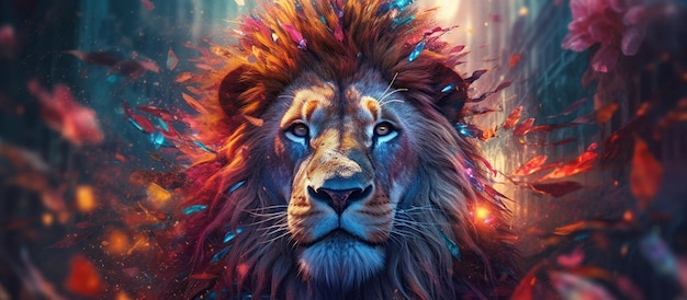 Leo the Lion Segno zodiacale IA generativa IA generativa