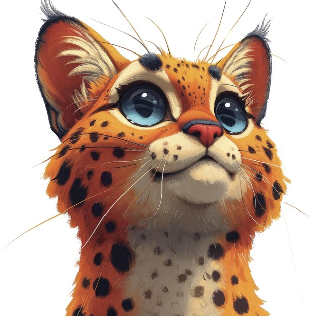 Leopardo dei cartoni animati per la maglietta
