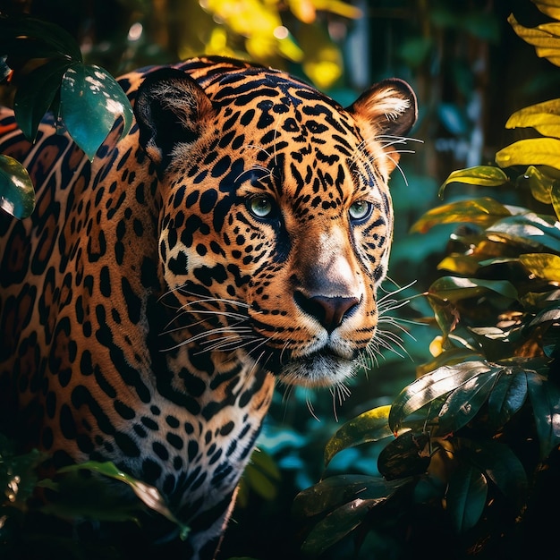 leopardo nella foresta