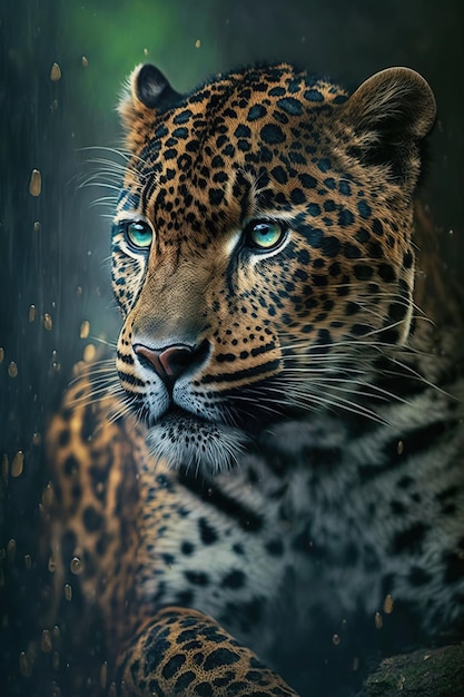 Leopardo sdraiato Ai