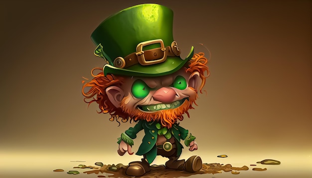 Leprechaun cartoon Il giorno di San Patrizio un giorno di orgoglio per l'Irlanda il 17 marzo