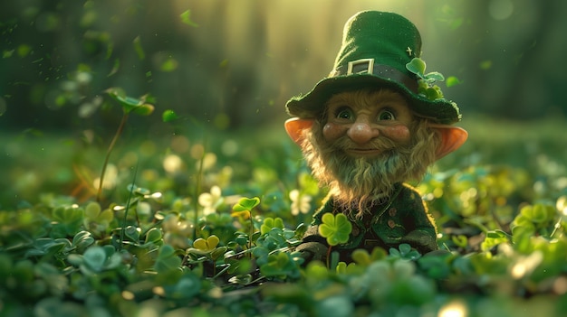 Leprechaun dei cartoni animati di San Patrizio