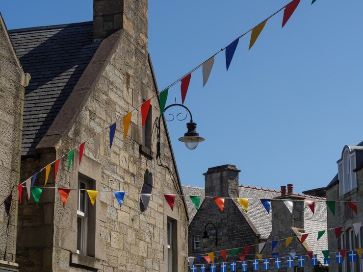 Foto lerwick in scozia