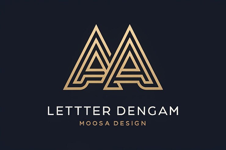 Photo letter aa line logo design linear creative minimal monogram symbol universal elegant vector emblem
