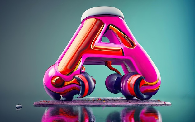 Lettera A in 3D