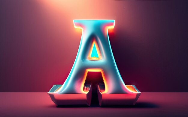 Lettera A in 3D