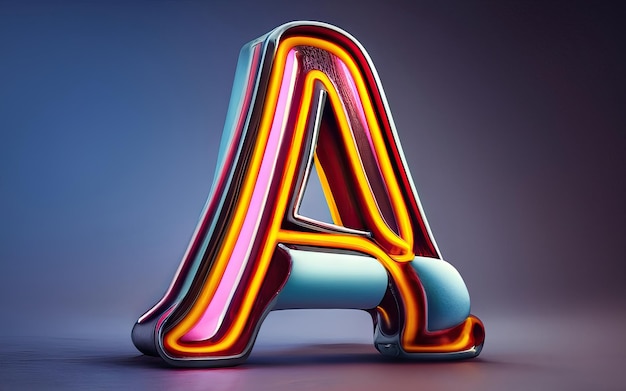 Lettera A in 3D