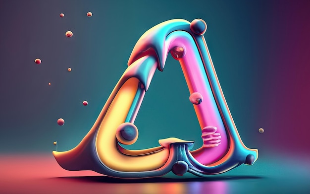 Lettera A in 3D