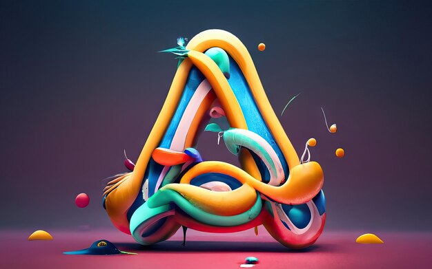 Lettera A in 3D