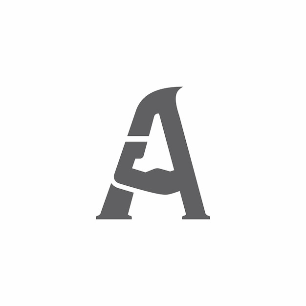 Lettera A per il logo della palestra