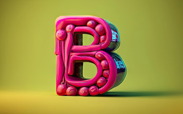 Lettera B in 3D