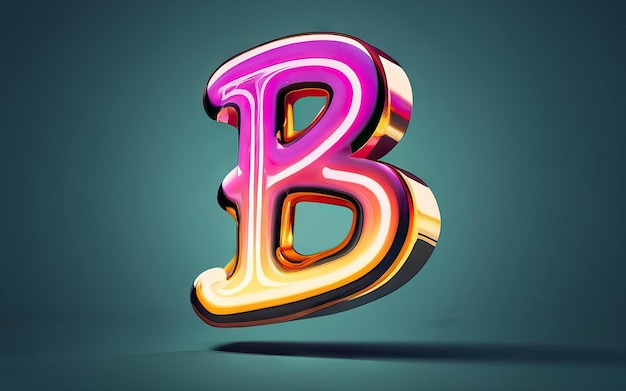 Lettera B in 3D