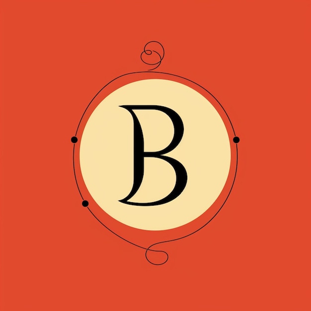 Lettera B Monogramma Logo Design Illustrazione Grafica Creativa