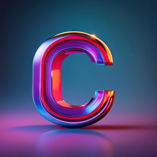 Lettera C in 3d