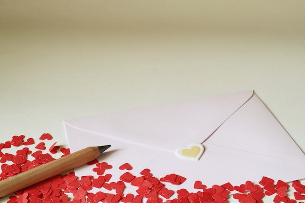 Lettera d&#39;amore di San Valentino.