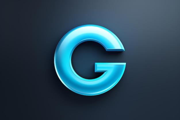 Lettera G render 3d