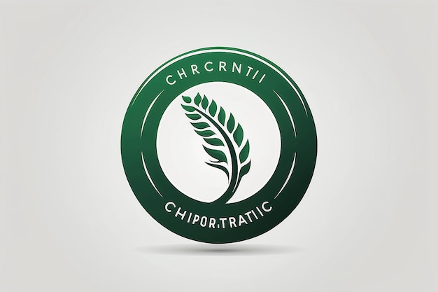 Lettera iniziale verde N con spina dorsale per le illustrazioni di concetti grafici vettoriali del logo della chiropratica