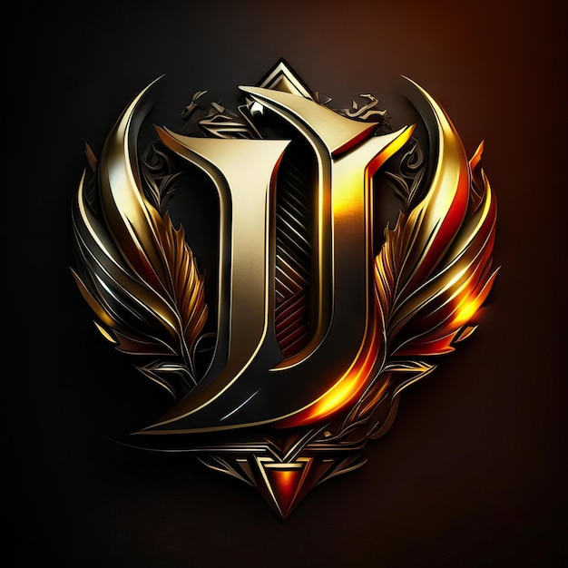 Lettera J del logo in oro