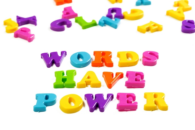Lettere dell'alfabeto giocattolo colorato