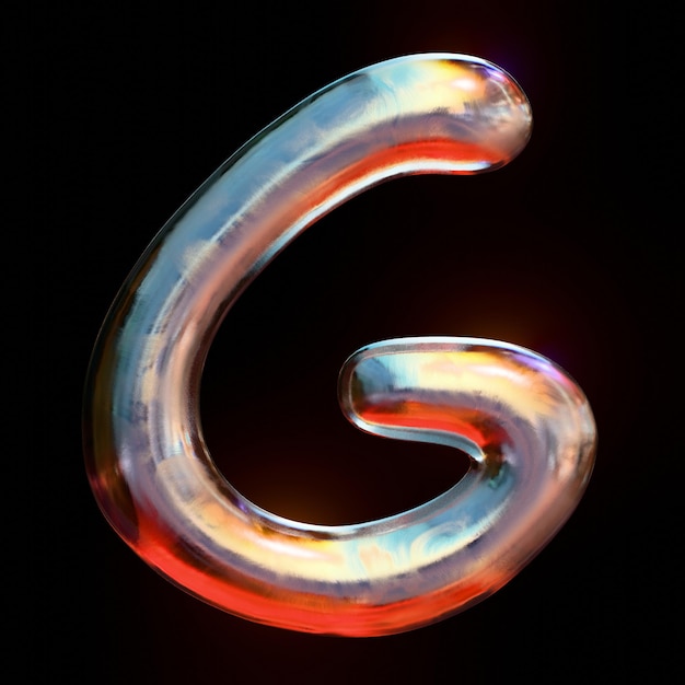 lettere e numeri in stile cromo metallico 3D