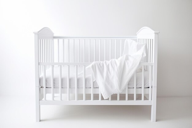 Letto per bambini su uno sfondo bianco