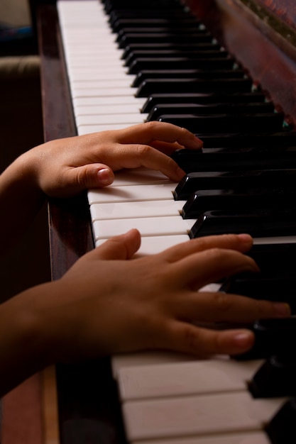 Lezione a casa sul concetto di musica per pianoforte offline