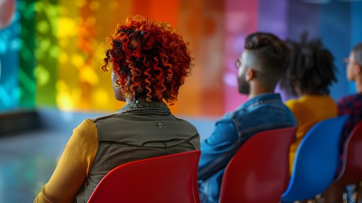 Foto lgbtq networking event organization che promuove l'inclusività e le connessioni professionali in un ambiente vibrante