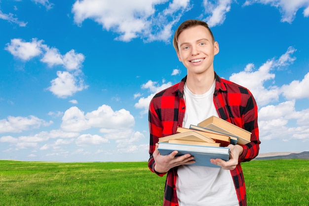 Libri belli della tenuta del giovane