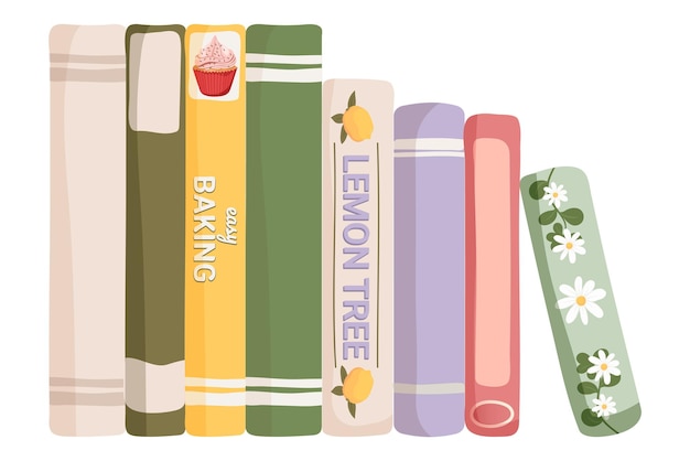 Libro colorato PNG sfondo trasparente