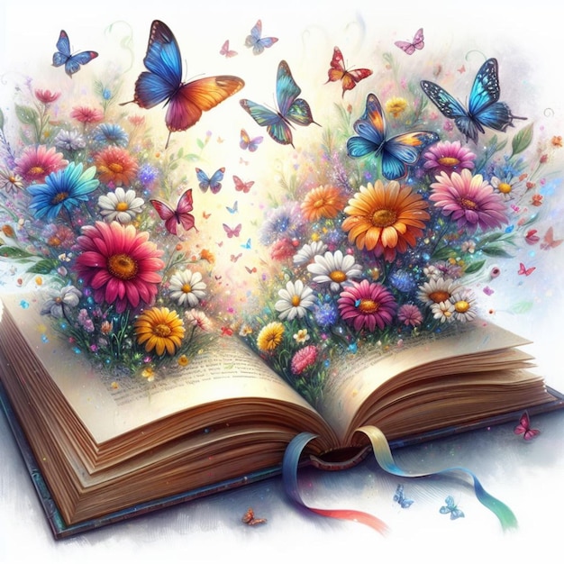 Libro con i fiori