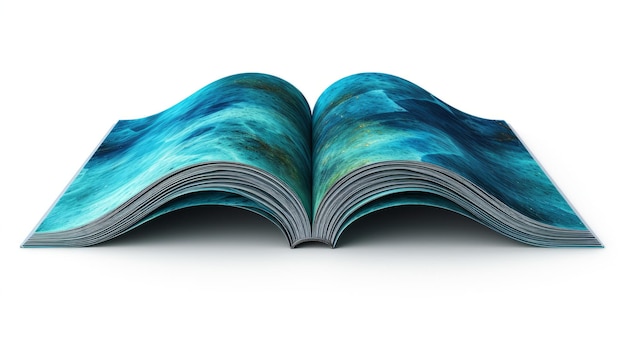 Libro con le pagine blu