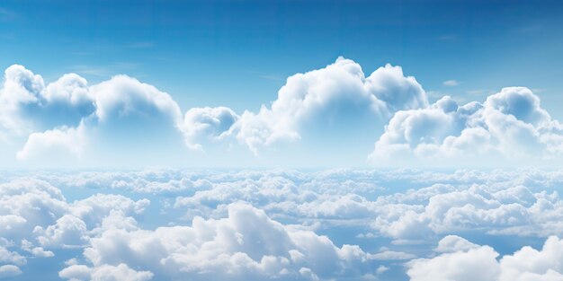 Ligh cielo all'aperto con decorazione nuvole soffici