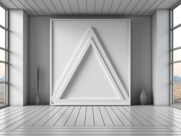 Light e Futuristic Frame Art Mockup