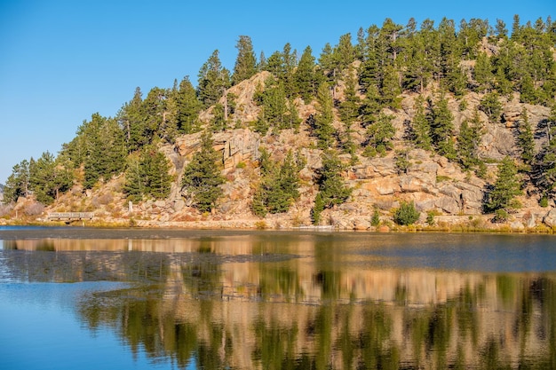 Lily Lake alle Montagne Rocciose Colorado USA