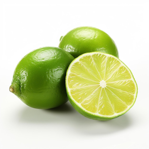 Lime con sfondo bianco di alta qualità ultra hd