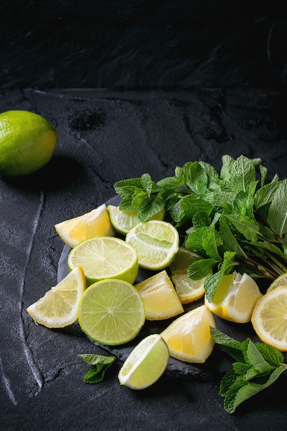 Lime e limoni alla menta