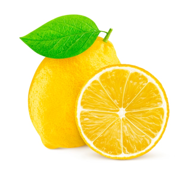 Limone isolato su bianco