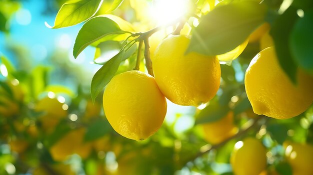 Limoni appesi a un albero