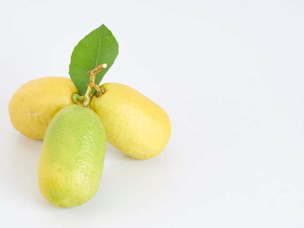 Limoni con foglie