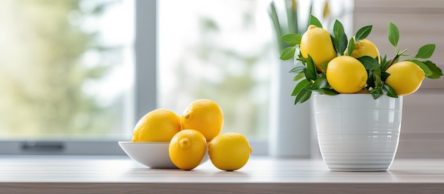 Limoni decorativi posti in cucina per l'interior design