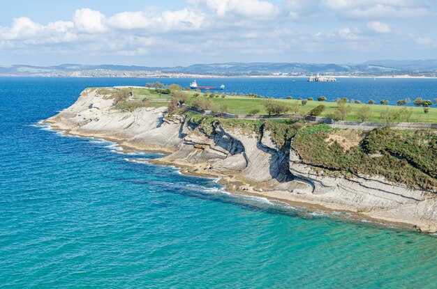 Linea costiera di Santander Cantabria, Spagna settentrionale