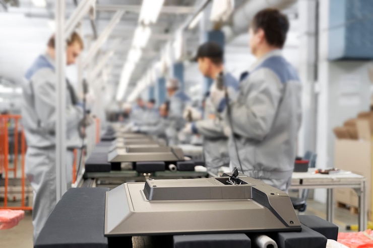 Linea di assemblaggio TV in fabbrica