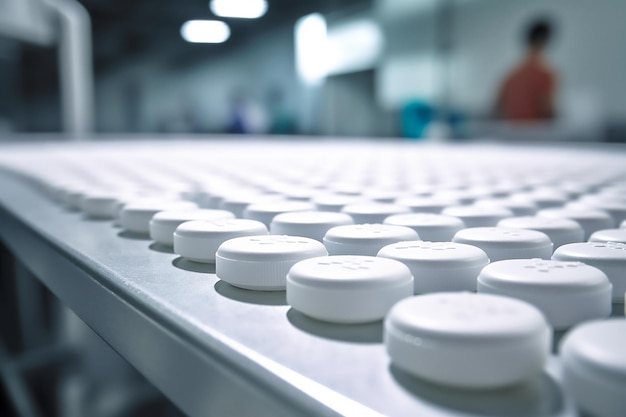 Linea di produzione di farmaci medici