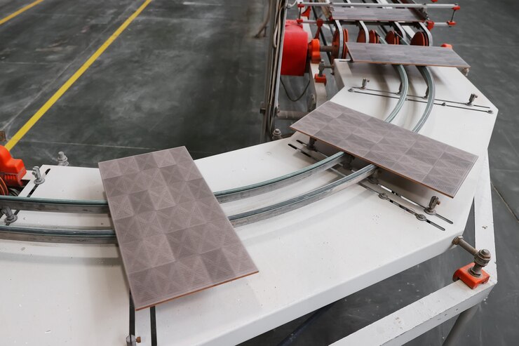 Linea di produzione di piastrelle di ceramica in fabbrica