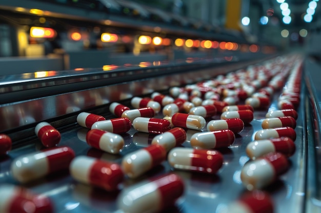 Linea di produzione farmaceutica per la produzione di fiale e compresse mediche processo automatizzato di produzione di farmaci in moderne strutture farmaceutiche che garantiscono qualità ed efficienza