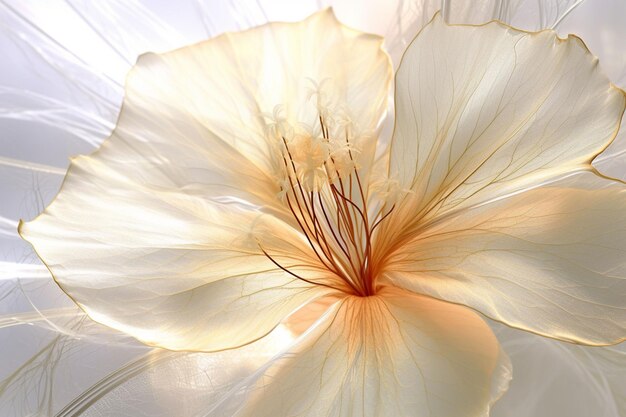 Linee delicate di struttura futuristica della pianta della campanula