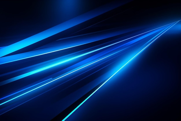 Linee diagonali blu luminose disegno di sfondo astratto